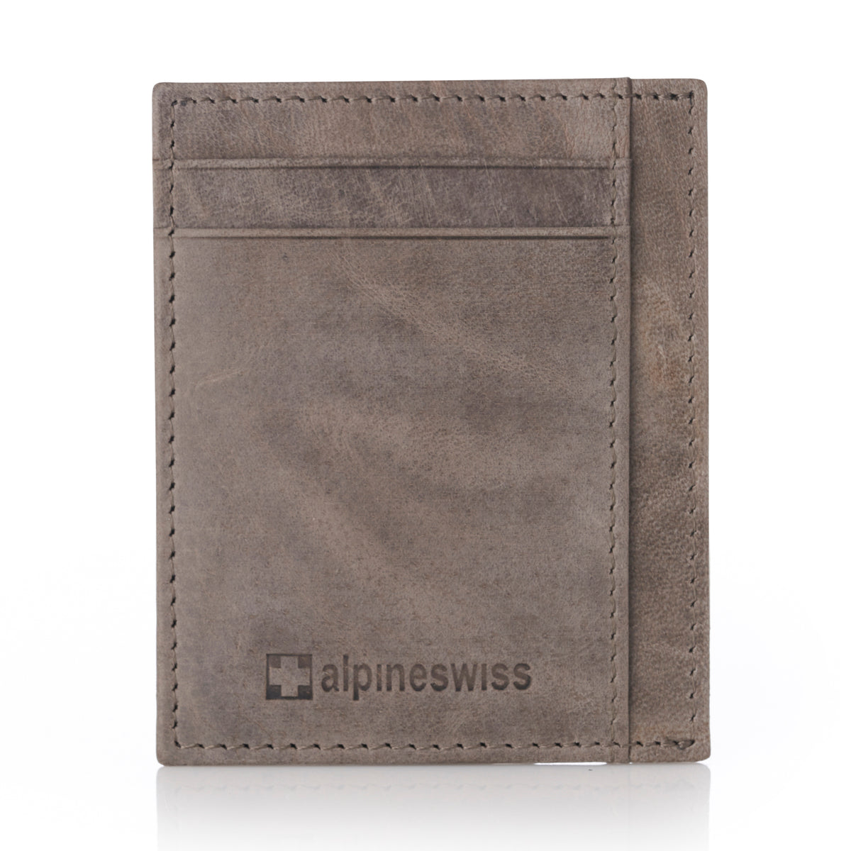 Alpine Swiss Mens RFID Wallet – Gray