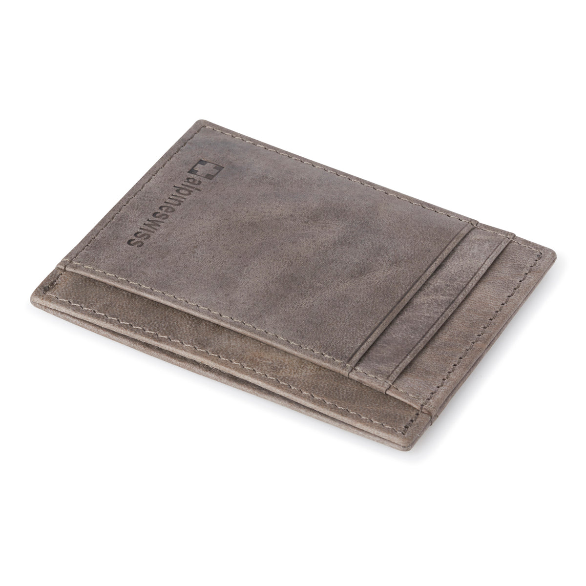 Alpine Swiss Mens RFID Wallet – Gray