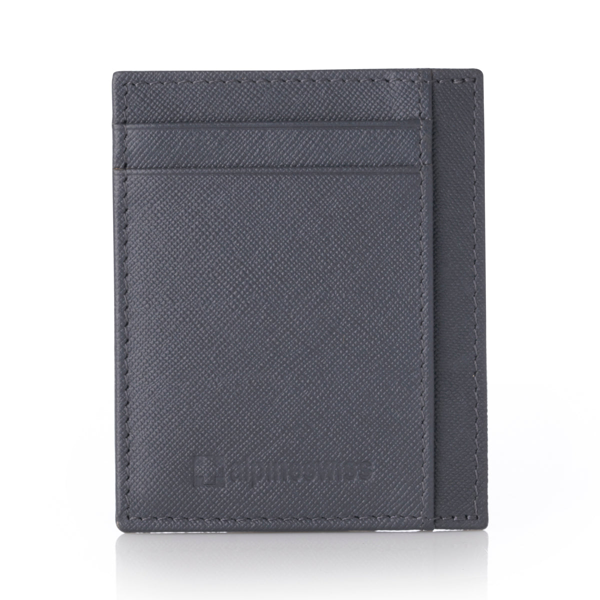 Alpine Swiss Mens RFID Wallet – Crosshatch Gray