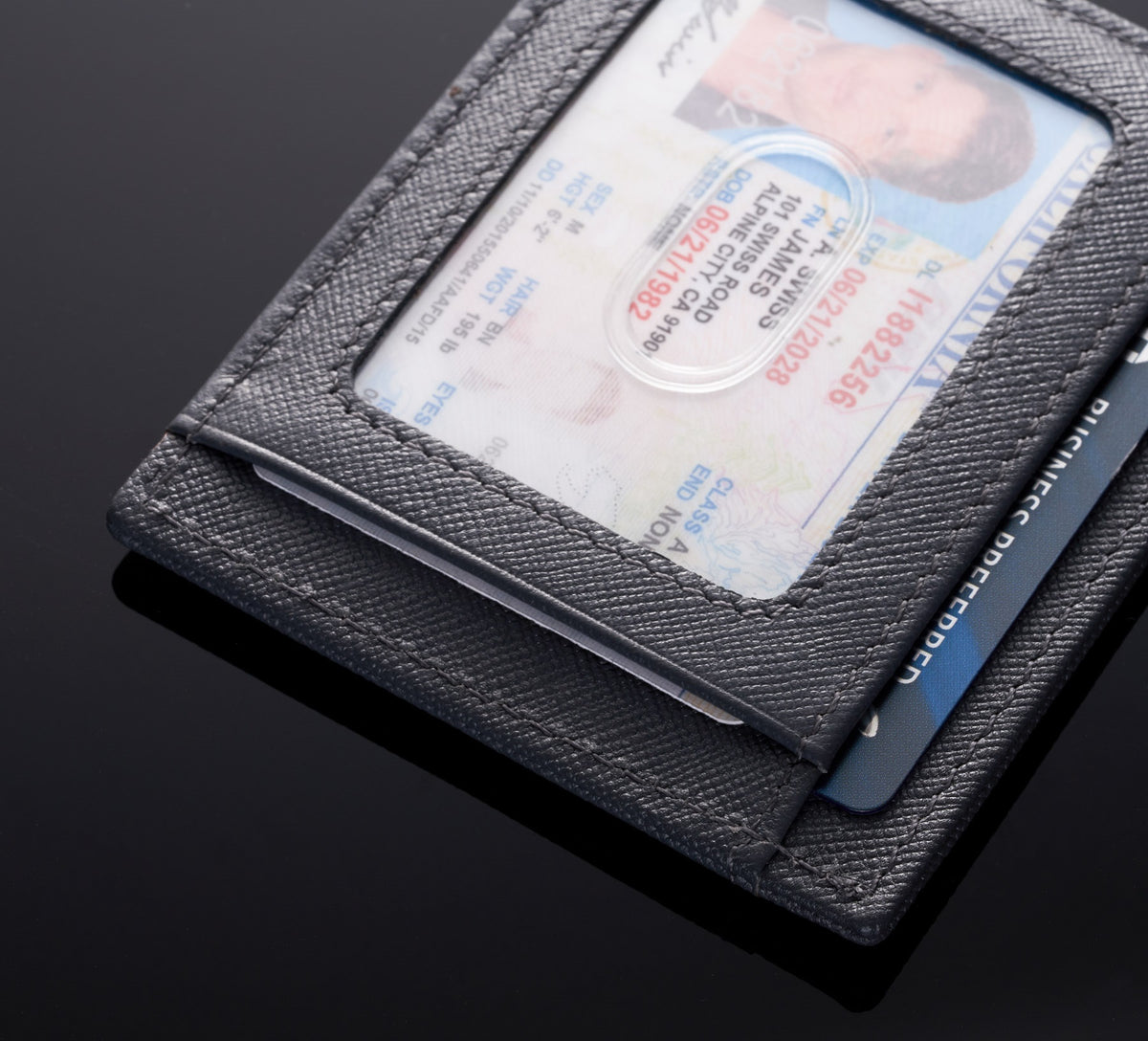 Alpine Swiss Mens RFID Wallet – Crosshatch Gray