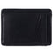 Alpine Swiss Men RFID Safe Minimalist Front Pocket Wallet Leather Thin Card Case – Smooth Finish Black