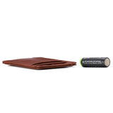 Alpine Swiss Men RFID Safe Minimalist Front Pocket Wallet Leather Thin Card Case – Smooth Finish Tan