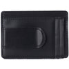 Alpine Swiss Mens RFID Money Clip Leather Minimalist Wallet Card Case ID Window – Smooth Finish Black