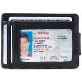 Alpine Swiss Mens RFID Safe Magnetic Money Clip Wallet Slim Front Pocket Wallet – Smooth Finish Black