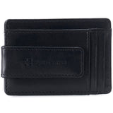 Alpine Swiss Mens RFID Safe Magnetic Money Clip Wallet Slim Front Pocket Wallet – Smooth Finish Black