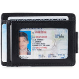 Alpine Swiss Mens RFID Safe Magnetic Money Clip Wallet Slim Front Pocket Wallet – Black