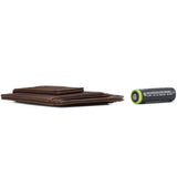 Alpine Swiss Mens RFID Safe Magnetic Money Clip Wallet Slim Front Pocket Wallet – Glossy Nappa Brown