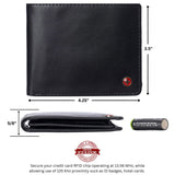 Alpine Swiss Connor Executive Bifold Wallet – Smooth Finish Black