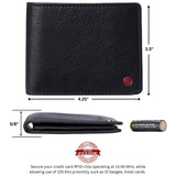 Alpine Swiss Connor Executive Bifold Wallet – Black