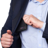 Alpine Swiss Connor Executive Bifold Wallet – Nubuck Black