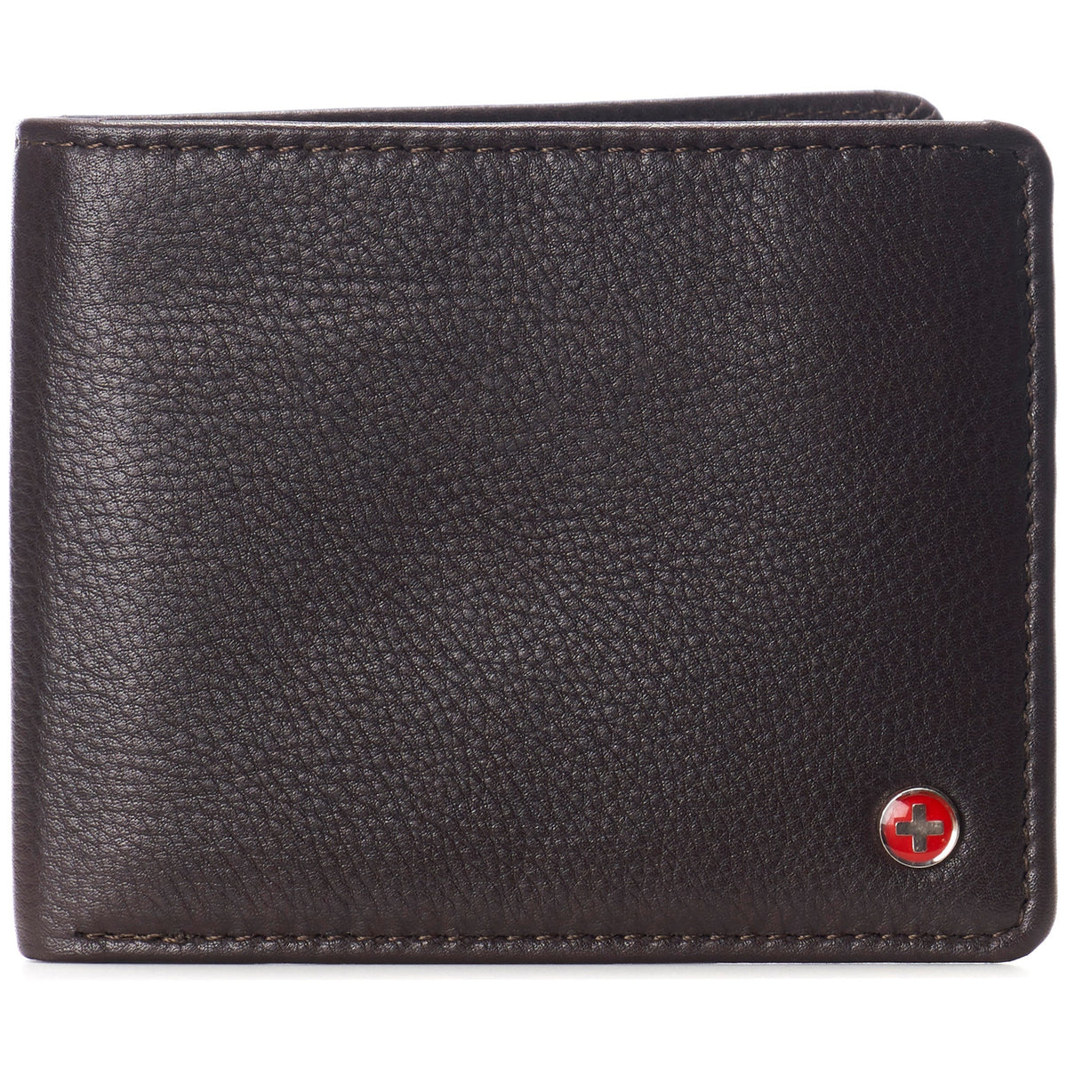 Alpine Swiss Connor Executive Bifold Wallet – Brown