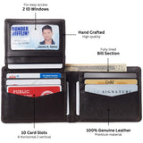 Alpine Swiss Connor Executive Bifold Wallet – Brown