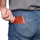 Alpine Swiss Connor Executive Bifold Wallet – Glossy Nappa Tan