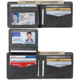 Alpine Swiss Connor Executive Bifold Wallet – Nubuck Gray
