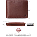 Alpine Swiss Mens Wallet for Men RFID Protected Leather Mens Wallet Spencer Bifold – Tan