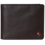 Alpine Swiss Wallet for Men Nolan Commuter Bifold Dual ID Windows for License Work – Smooth Finish Brown
