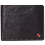 Alpine Swiss Wallet for Men Nolan Commuter Bifold Dual ID Windows for License Work – Brown