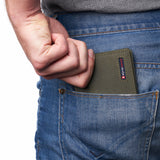 Alpine Swiss Wallet for Men Nolan Commuter Bifold Dual ID Windows for License Work – Nubuck Olive