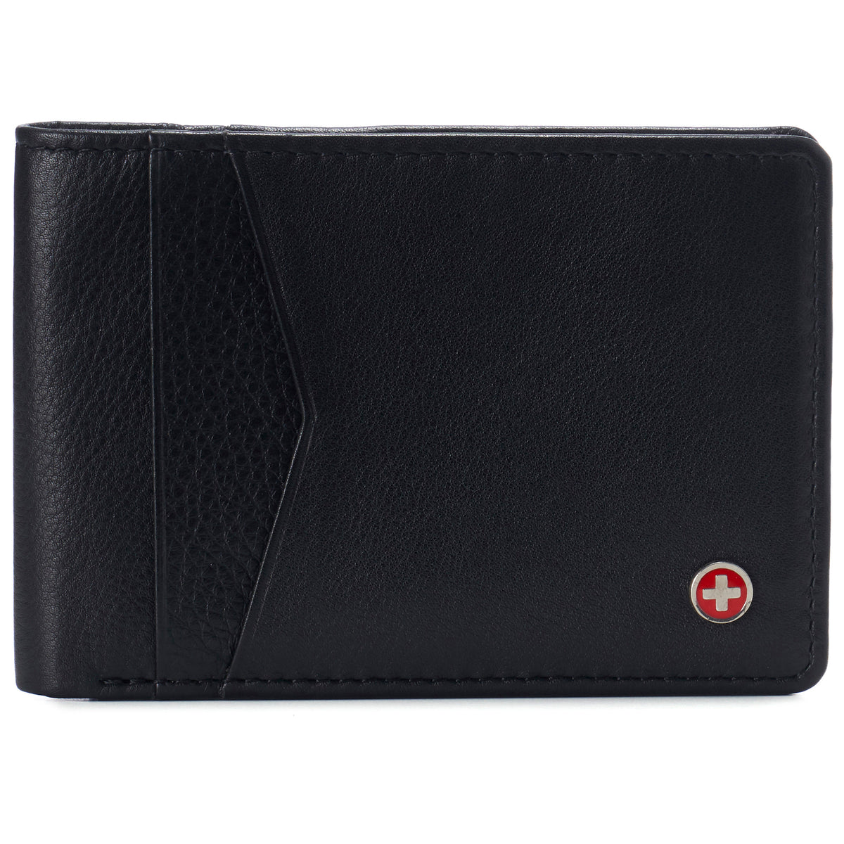 Alpine Swiss Delaney Slim Bifold Wallet – Black