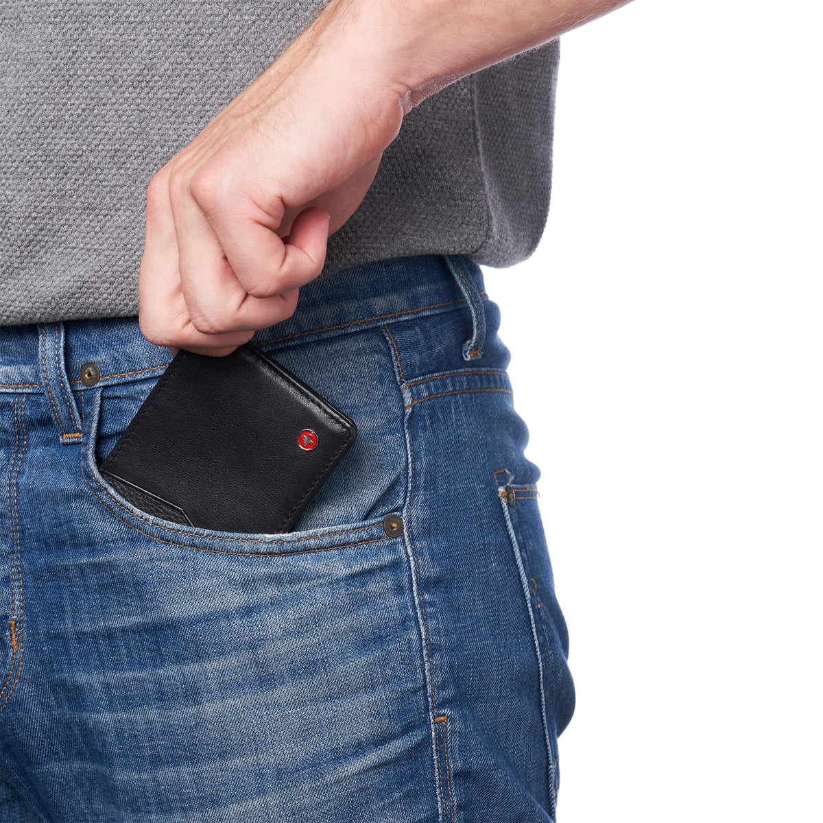 Alpine Swiss Delaney Slim Bifold Wallet – Black