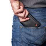 Alpine Swiss Men's Leon RFID Trifold Pocket Wallet – Black