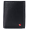 Alpine Swiss Men's Leon RFID Trifold Pocket Wallet – Black