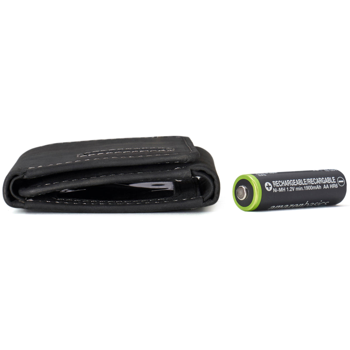 Alpine Swiss Men's Leon RFID Trifold Pocket Wallet – Nubuck Black
