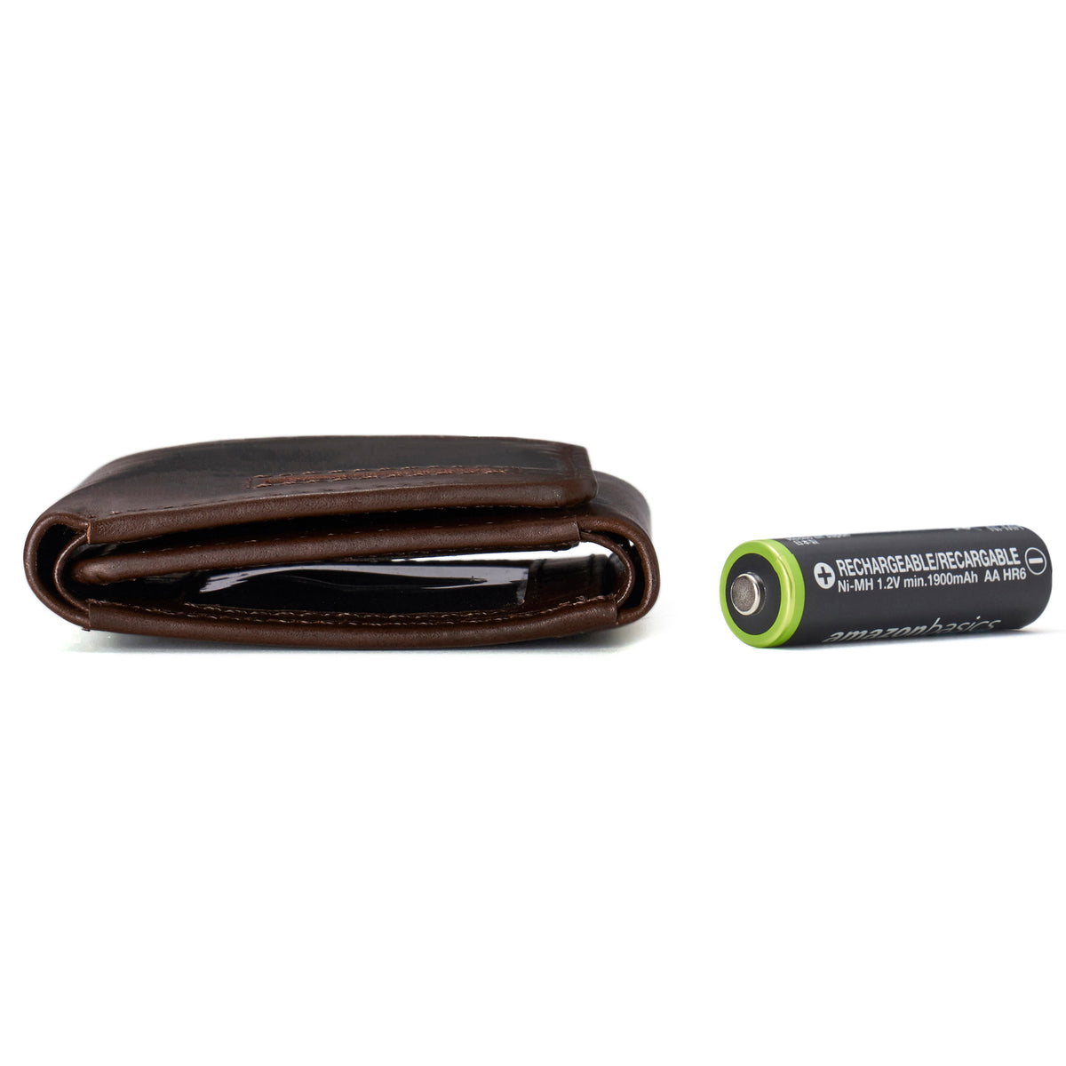 Alpine Swiss Men's Leon RFID Trifold Pocket Wallet – Glossy Nappa Brown
