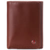 Alpine Swiss Mens Trifold Wallet RFID Blocking Genuine Leather Bifold ID Window – Tan