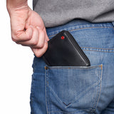 Alpine Swiss Logan Zipper Bifold Wallet – Smooth Finish Black
