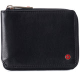 Alpine Swiss Logan Zipper Bifold Wallet – Black