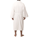 Alpine Swiss Pure Cotton Men Terry Cloth Bathrobe Super Absorbent Hotel Spa Robe – White