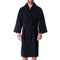 Alpine Swiss Pure Cotton Men Terry Cloth Bathrobe Super Absorbent Hotel Spa Robe – Black