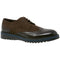 Alpine Swiss Alec Mens Wingtip Shoes 1.5” Ripple Sole Leather Insole & Lining – Brown