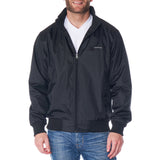 Alpine Swiss Mens Lightweight Bomber Jacket Casual Windbreaker Varsity Coat – Black