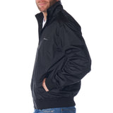 Alpine Swiss Mens Lightweight Bomber Jacket Casual Windbreaker Varsity Coat – Black