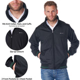 Alpine Swiss Mens Lightweight Bomber Jacket Casual Windbreaker Varsity Coat – Black Green