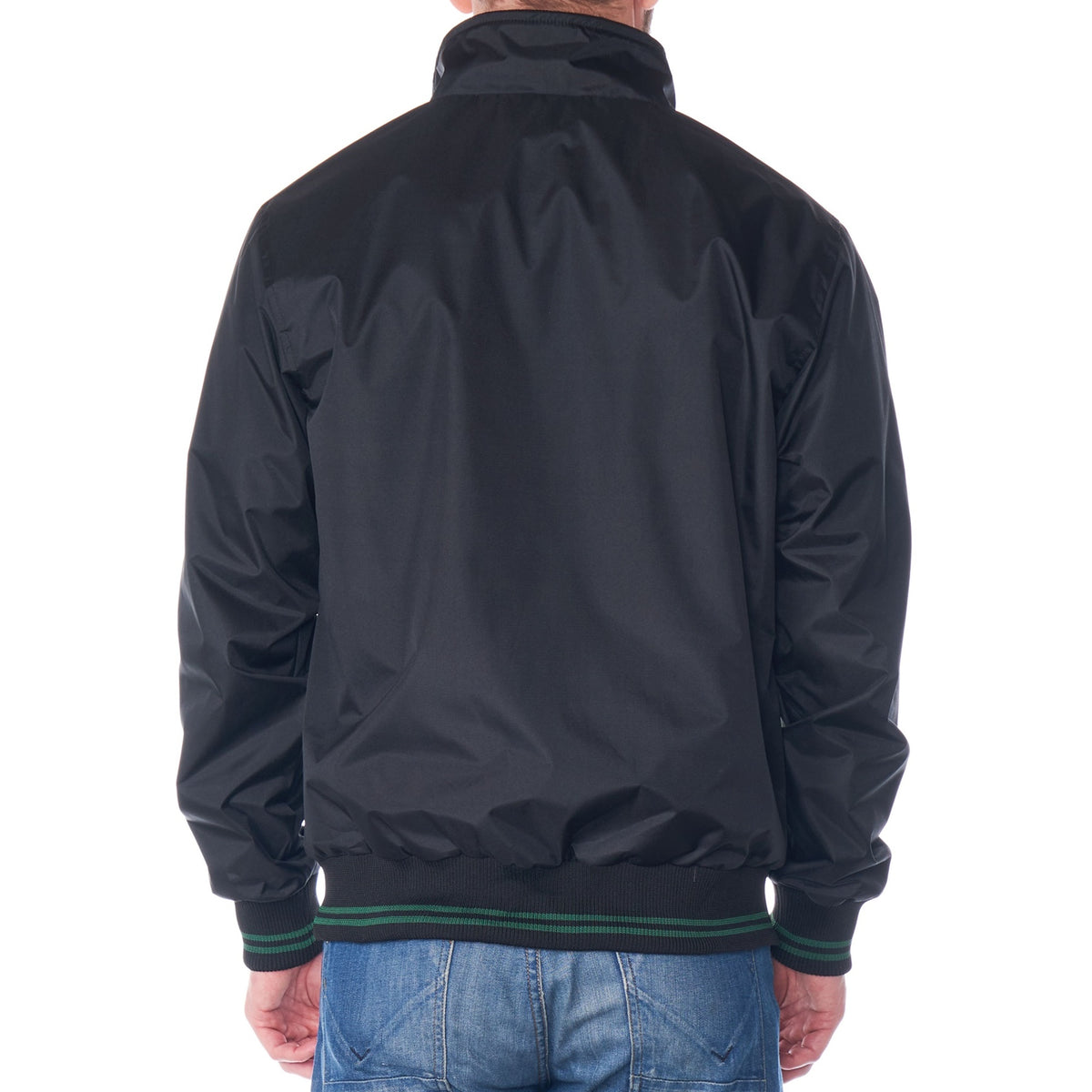 Alpine Swiss Mens Lightweight Bomber Jacket Casual Windbreaker Varsity Coat – Black Green