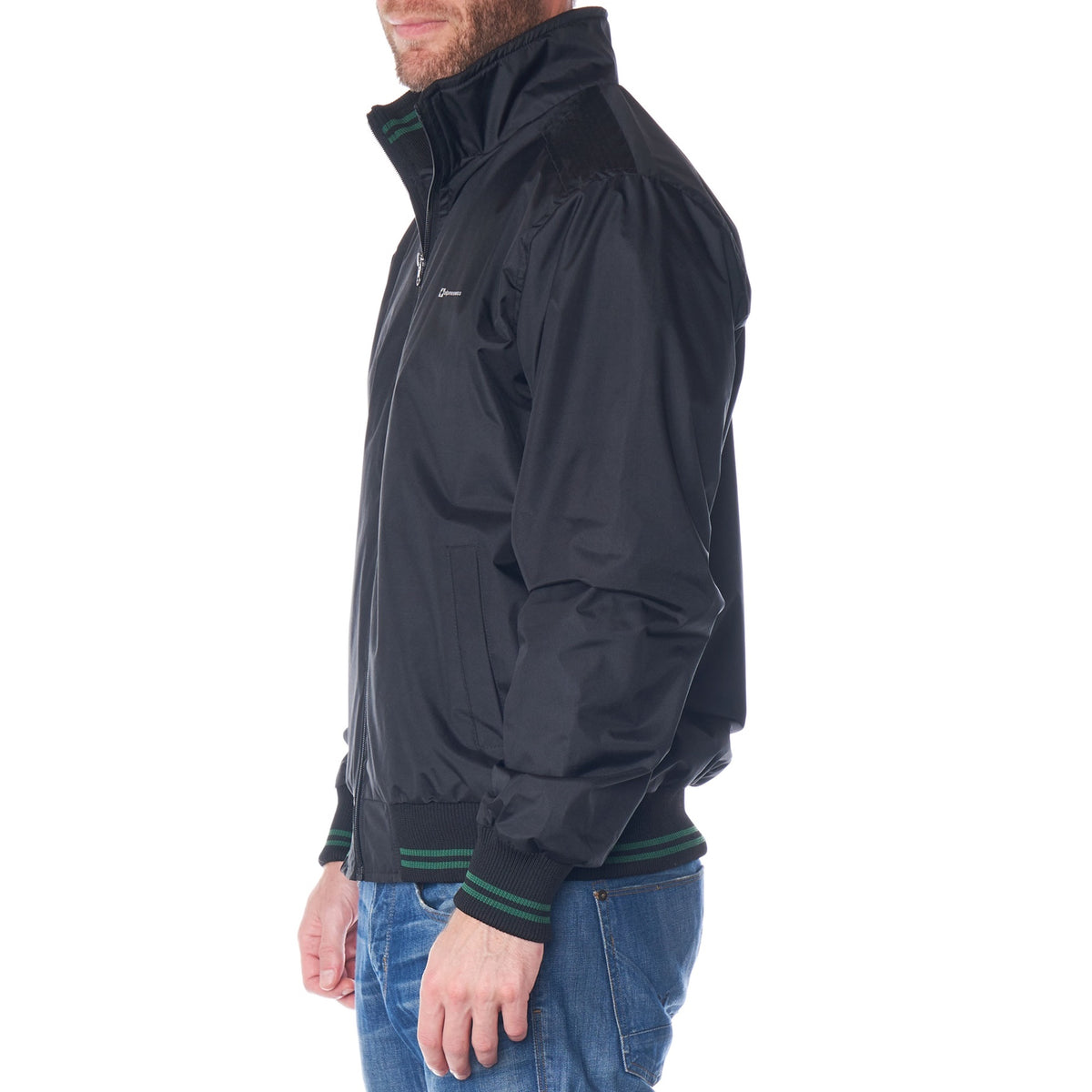 Alpine Swiss Mens Lightweight Bomber Jacket Casual Windbreaker Varsity Coat – Black Green