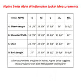 Alpine Swiss Mens Lightweight Bomber Jacket Casual Windbreaker Varsity Coat – Black Gray