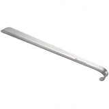 Alpine Swiss Metal Shoe Horn Long Handle 20” or 16” Shoe Helper Steel Shoehorn – Silver