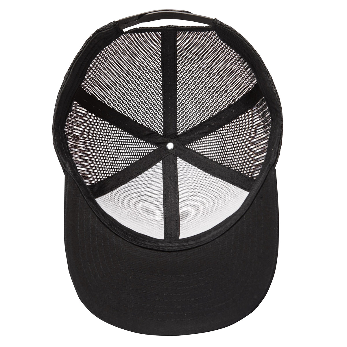 Alpine Swiss Mens Trucker Hat Snapback Mesh Back Cap Adjustable Baseball Cap – Embroidered Black