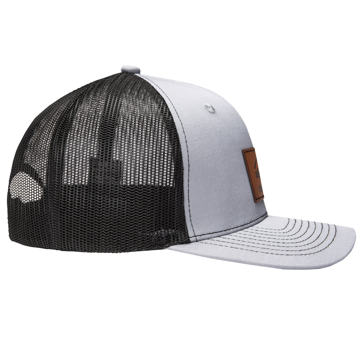 Alpine Swiss Mens Trucker Hat Snapback Mesh Back Cap Adjustable Baseball Cap – Gray