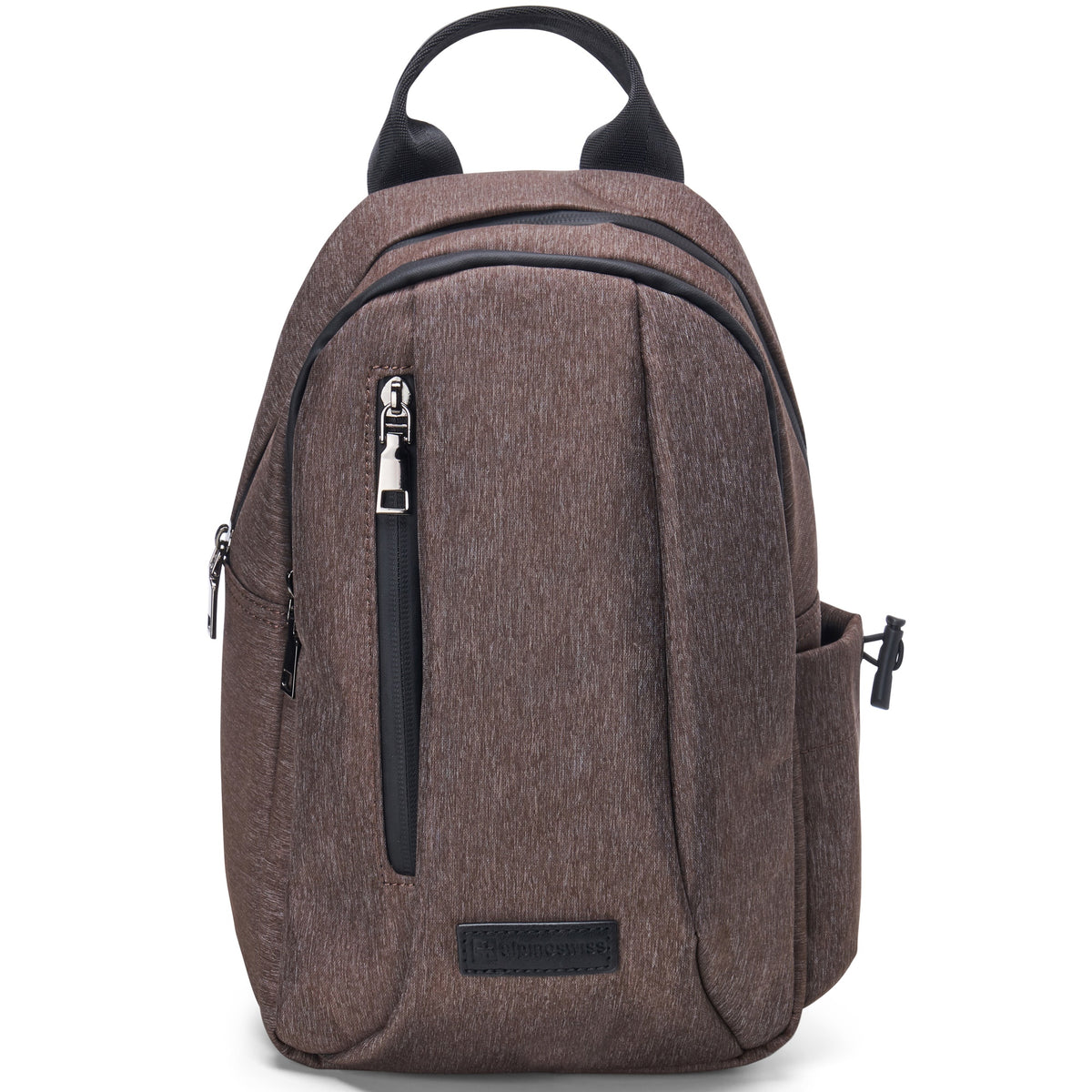 Alpine Swiss Sling Bag Crossbody Backpack Chest Pack Casual Day Bag Shoulder Bag – Brown