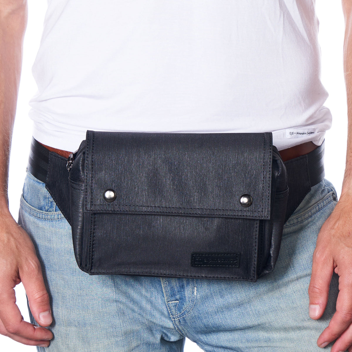 Alpine Swiss Fanny Pack Waist Bag Adjustable Belt Strap Crossbody Sling Bum Bag – Black