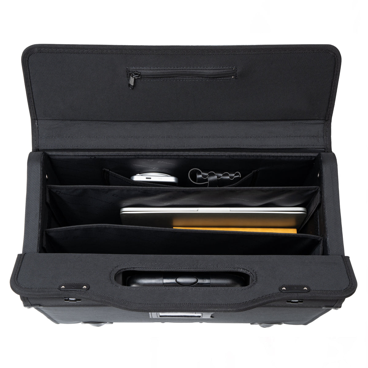 Alpine Swiss Rolling Briefcase Work Travel Overnight Bag Business Attache Case – Black