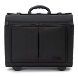 Alpine Swiss Rolling Briefcase Work Travel Overnight Bag Business Attache Case – Black
