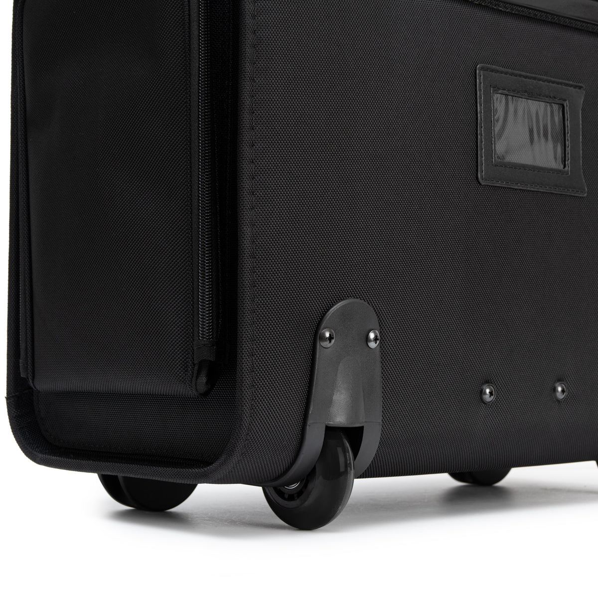 Alpine Swiss Rolling Briefcase Work Travel Overnight Bag Business Attache Case – Black