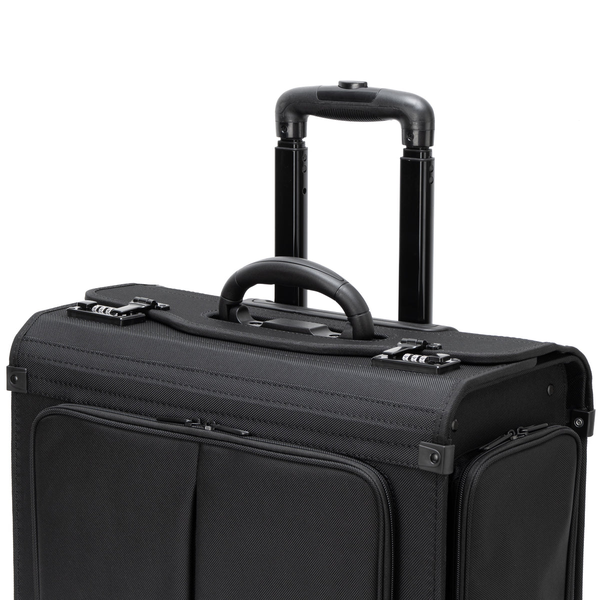 Alpine Swiss Rolling Briefcase Work Travel Overnight Bag Business Attache Case – Black