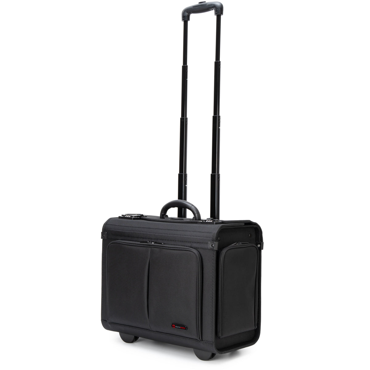 Alpine Swiss Rolling Briefcase Work Travel Overnight Bag Business Attache Case – Black
